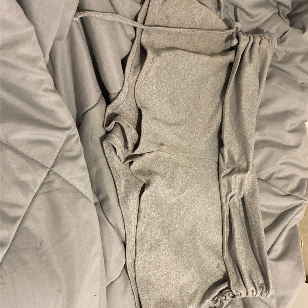Gray One-Piece Swimsuit